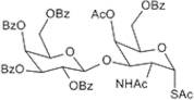 Acetyl 2-acetamido-4-O-acetyl-6-O-benzoyl-2-deoxy-3-O-(2,3,4,6-tetra-O-benzoyl-b-D-galactopyranosyl)-a-D-thiogalactopyranoside
