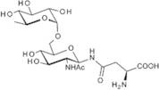 N-[2-Acetamido-2-deoxy-6-O-(a-L-fucopyranosyl)-D-glucopyranosyl]-L-asparagine