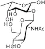 2-O-(2-Acetamido-2-deoxy-b-D-glucopyranosyl)-L-fucopyranose
