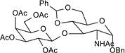 Benzyl 2-acetamido-3-O-(2,3,4,6-tetra-O-acetyl-b-D-galactopyranosyl)-4,6-O-benzylidene-2-deoxy-a-D-glucopyranoside