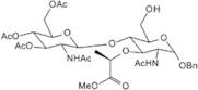 Benzyl 4-O-(2-acetamido-2-deoxy-3,4,6-tri-O-acetyl-b-D-glucopyranosyl)-N-acetyl-a-D-muramic acid m…