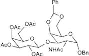 Benzyl 2-acetamido-3-O-(2,3,4,6-tetra-O-acetyl-b-D-galactopyranosyl)-4,6-O-benzylidene-2-deoxy-a-D-galactopyranose