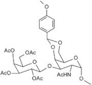Methyl 2-acetamido-3-O-(2,3,4,6-tetra-O-acetyl-b-D-galactopyranosyl)-2-deoxy-4,6-O-(4-methoxyben...