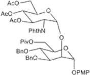 4-Methoxyphenyl 2-O-(3,4,6-tri-O-acetyl-2-deoxy-2-phthalimido-a-D-glucopyranosyl)-3,4-di-O-benzyl-6-O-pivaloy-a-D-mannopyranoside
