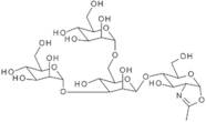 2-Methyl-(4-O-(3,6-di-O-a-D-mannopyranosyl)-b-D-mannopyrannosyl)-1,2-dideoxy-a-D-glucopyrano)-[2,1-d]-2-oxazoline