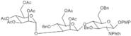 4-Methoxyphenyl 4-O-[2,6-di-O-acetyl-3-O-(2,3,4,6-tetra-O-acetyl-a-D-mannopyranosyl)-4-O-benzyl-b-D-mannopranosyl]-3,6-di-O-benzyl-2 -deoxy-2-phthalimido-b-D-glucopyranoside
