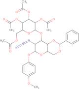 4-Methoxyphenyl 3-O-(2,3,4,6-Tetra-O-acetyl-b-D-galactopyranosyl)-2-azido-4,6-O-benzylidene-2-deoxy-b-D-galactopyranoside
