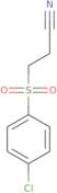 3-[(4-chlorophenyl)sulfonyl]propanenitrile