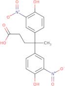 4,4-Bis(4-hydroxy-3-nitrophenyl)pentanoic acid