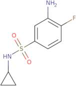 3-Amino-N-cyclopropyl-4-fluorobenzene-1-sulfonamide