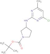 (S)-3-(4-Chloro-6-methyl-pyrimidin-2-ylamino)-pyrrolidine-1-carboxylic acid tert-butyl ester