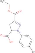 1-(4-Bromophenyl)-3-(ethoxycarbonyl)-4,5-dihydro-1H-pyrazole-5-carboxylic acid