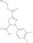 1-(3,4-Dichlorophenyl)-3-(ethoxycarbonyl)-4,5-dihydro-1H-pyrazole-5-carboxylic acid