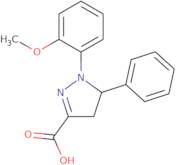 1-(2-Methoxyphenyl)-5-phenyl-4,5-dihydro-1H-pyrazole-3-carboxylic acid