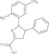 1-(2,5-Dimethylphenyl)-5-phenyl-4,5-dihydro-1H-pyrazole-3-carboxylic acid