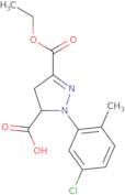 1-(5-Chloro-2-methylphenyl)-3-(ethoxycarbonyl)-4,5-dihydro-1H-pyrazole-5-carboxylic acid