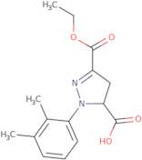 1-(2,3-Dimethylphenyl)-3-(ethoxycarbonyl)-4,5-dihydro-1H-pyrazole-5-carboxylic acid