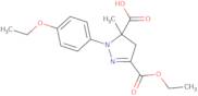 3-(Ethoxycarbonyl)-1-(4-ethoxyphenyl)-5-methyl-4,5-dihydro-1H-pyrazole-5-carboxylic acid