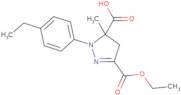 3-(Ethoxycarbonyl)-1-(4-ethylphenyl)-5-methyl-4,5-dihydro-1H-pyrazole-5-carboxylic acid