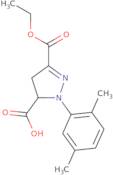 1-(2,5-Dimethylphenyl)-3-(ethoxycarbonyl)-4,5-dihydro-1H-pyrazole-5-carboxylic acid