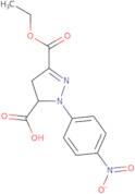 3-(Ethoxycarbonyl)-1-(4-nitrophenyl)-4,5-dihydro-1H-pyrazole-5-carboxylic acid