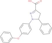1-(4-Phenoxyphenyl)-5-phenyl-4,5-dihydro-1H-pyrazole-3-carboxylic acid
