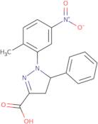 1-(2-Methyl-5-nitrophenyl)-5-phenyl-4,5-dihydro-1H-pyrazole-3-carboxylic acid