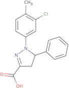 1-(3-Chloro-4-methylphenyl)-5-phenyl-4,5-dihydro-1H-pyrazole-3-carboxylic acid