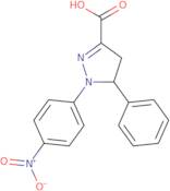 1-(4-Nitrophenyl)-5-phenyl-4,5-dihydro-1H-pyrazole-3-carboxylic acid