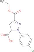 1-(4-Chlorophenyl)-3-(ethoxycarbonyl)-4,5-dihydro-1H-pyrazole-5-carboxylic acid
