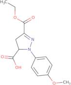 3-(Ethoxycarbonyl)-1-(4-methoxyphenyl)-4,5-dihydro-1H-pyrazole-5-carboxylic acid