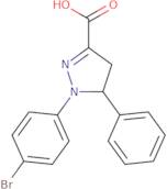 1-(4-Bromophenyl)-5-phenyl-4,5-dihydro-1H-pyrazole-3-carboxylic acid