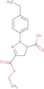 3-(Ethoxycarbonyl)-1-(4-ethylphenyl)-4,5-dihydro-1H-pyrazole-5-carboxylic acid