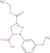 3-(Ethoxycarbonyl)-1-(3-methoxyphenyl)-4,5-dihydro-1H-pyrazole-5-carboxylic acid
