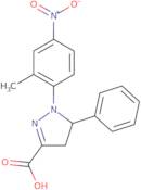 1-(2-Methyl-4-nitrophenyl)-5-phenyl-4,5-dihydro-1H-pyrazole-3-carboxylic acid