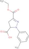 3-(Ethoxycarbonyl)-1-(3-methylphenyl)-4,5-dihydro-1H-pyrazole-5-carboxylic acid