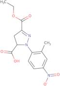 3-(Ethoxycarbonyl)-1-(2-methyl-4-nitrophenyl)-4,5-dihydro-1H-pyrazole-5-carboxylic acid