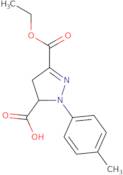 3-(Ethoxycarbonyl)-1-(4-methylphenyl)-4,5-dihydro-1H-pyrazole-5-carboxylic acid