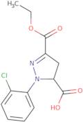 1-(2-Chlorophenyl)-3-(ethoxycarbonyl)-4,5-dihydro-1H-pyrazole-5-carboxylic acid