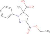 3-(Ethoxycarbonyl)-5-methyl-1-phenyl-4,5-dihydro-1H-pyrazole-5-carboxylic acid