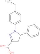 1-(4-Ethylphenyl)-5-phenyl-4,5-dihydro-1H-pyrazole-3-carboxylic acid