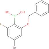 (2-(Benzyloxy)-4-bromo-6-fluorophenyl)boronic acid