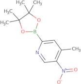 4-Methyl-5-nitro-2-(4,4,5,5-tetramethyl-1,3,2-dioxaborolan-2-yl)pyridine