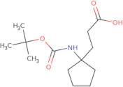 3-(1-{[(tert-Butoxy)carbonyl]amino}cyclopentyl)propanoic acid