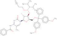 N4-Benzoyl-1-(2'-deoxy-5'-O-DMT-2'-fluoro-b-D-arabinofuranosyl)-5-methylcytosine 3'-CE phosphora...