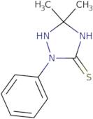 5,5-Dimethyl-2-phenyl-1,2,4-triazolidine-3-thione