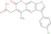 2-[3-(4-Chlorophenyl)-5-methyl-7-oxo-7H-furo[3,2-G]chromen-6-yl]acetic acid