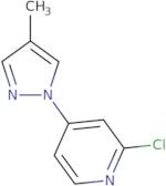 2-Chloro-4-(4-methyl-1H-pyrazol-1-yl)pyridine