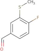 4-Fluoro-3-(methylthio)benzaldehyde