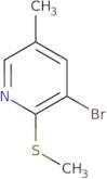 3-Bromo-5-methyl-2-(methylthio)pyridine